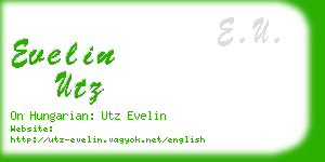 evelin utz business card